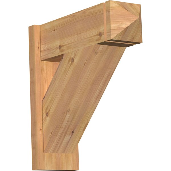 Ekena Millwork Traditional Smooth Arts and Crafts Outlooker, Western Red Cedar, 7 1/2"W x 22"D x 22"H OUT08X22X22TRA03SWR - main
